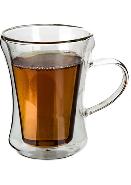 Cıft Cidarlı Cam Bardak 300 ml