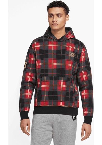Jordan Essential Holiday Unisex Black Hoodie Kapüşonlu Sweatshirt