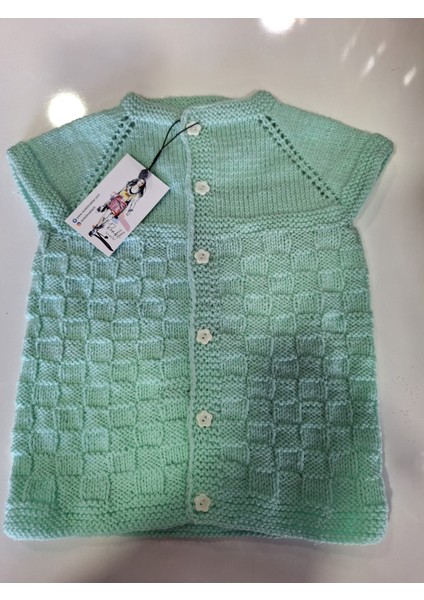 Örgü Yeni Doğan Bebek Yeleği