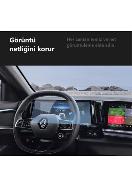 Renault Austral Dijital Gösterge Ekran Koruyucu 12.3 Inç