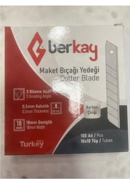 Yedek Falçata Ucu Falçata Bıçağı Maket Bıçağı Ucu - 100 Adet