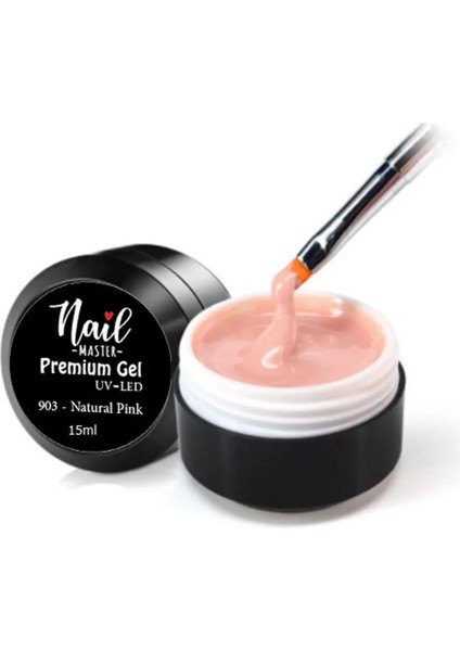 Nail Master Protez Tırnak Jel Builder Gel 903 - Naturel Pink 15 ml