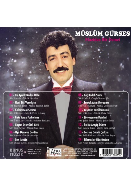 Müslüm Gürses - Maziden Bir Demet - CD