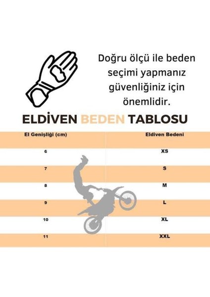 Motosiklet Eldiveni Neopren Kumaş Full Korumalı Siyah Motor Eldiveni