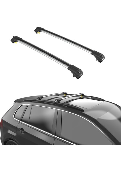 Mitsubishi Pajero (Mk4) 2007-2023 Turtle Air1 Ara Atkı Gri