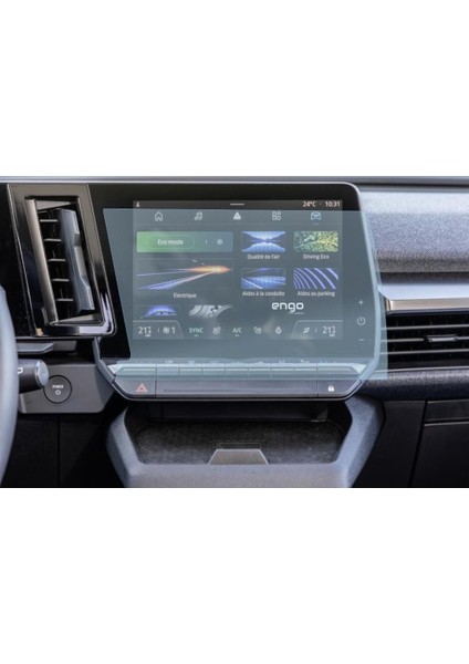 Renault Austral Multimedya Ekran Koruyucu Şeffaf Nano 9 Inç Şeffaf