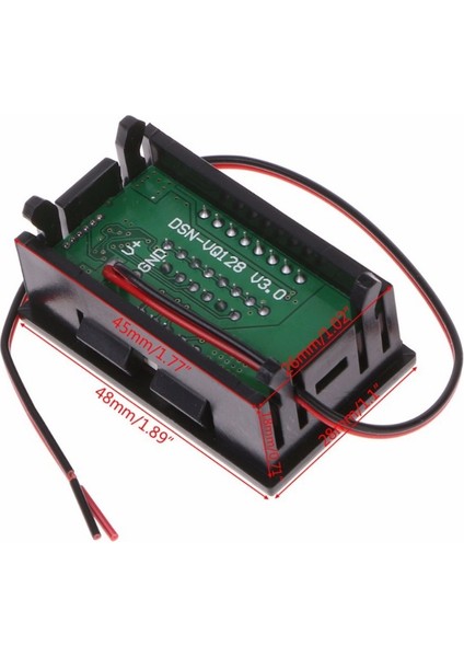 Araba Aküsü Şarj Seviyesi Göstergesi Dc 12V 24V 36V 48V 60V 72V Lityum Pil Kapasitesi Ölçer Test Cihazı Ekran LED Test Cihazı Voltmetre (Yurt Dışından)