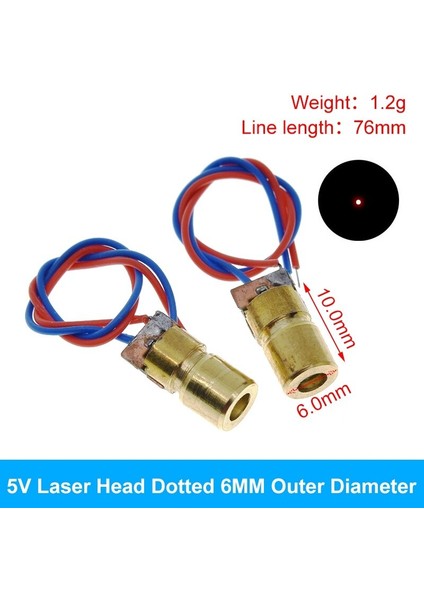 650NM 5 Mw Kırmızı Nokta/çizgi/çapraz Lazer Modül Kafası Cam Lens Odaklanabilir Odak Ayarlanabilir Lazer Diyot Kafası Endüstriyel Sınıf (Yurt Dışından)