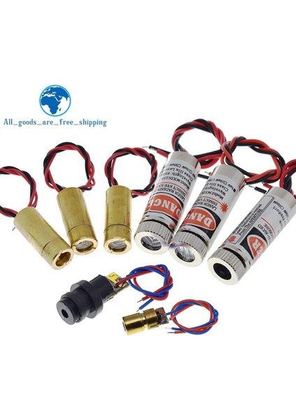 650NM 5 Mw Kırmızı Nokta/çizgi/çapraz Lazer Modül Kafası Cam Lens Odaklanabilir Odak Ayarlanabilir Lazer Diyot Kafası Endüstriyel Sınıf (Yurt Dışından)