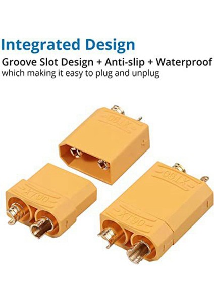 Yüksek Amp Rc Lipo Altın Kaplama Için XT90 Konektörü 5 Çift Erkek (Yurt Dışından) indirimleri