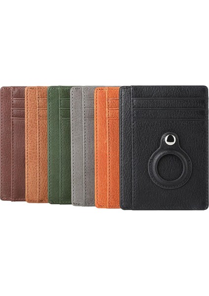 Apple Kartlıklı Cüzdan Için Deri Hava Etiketi Rfid Kimlik Kredi Kartı Tutucu Iş Ince Karbon Fiber Çanta Dropshipping (Yurt Dışından)