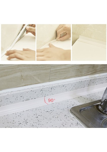 Lavabo Güçlü Kendinden Yapışkanlı Pvc Bant Banyo Çatlak Şeridi Kendinden Yapışkanlı Havuz Suyu Contası Guanyao (Yurt Dışından) modelleri