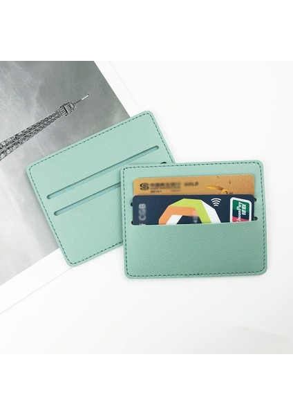 Ultra-Ince Pu Deri Mini Cüzdan Ince Banka Kredi Kartı Tutucu Erkek Iş Küçük Kımlık Durumda Kadın Çanta 2 Yuvaları Kart Sahibi (Yurt Dışından) fırsatları