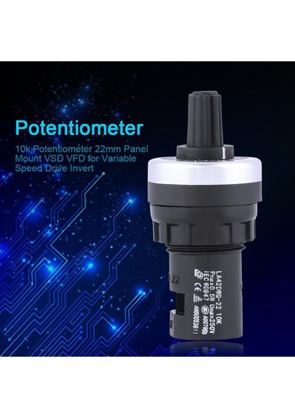 Değişken Hız Sürücü Invertörü Için 10K Potansiyometre 22MM Vali Vsd Vfd Hby (Yurt Dışından) modelleri