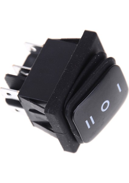 12V Siyah Su Geçirmez 6pin Dpdt Kendinden Kilitlemeli Dikdörtgen Basmalı Anahtar Karşılaşması (Yurt Dışından)