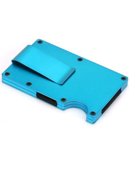 Dıenqı Rfıd Metal Kart Tutucu Erkek Kadın Cüzdan Para Çanta Çanta Mini Ince Cüzdan Moda Küçük Ince Erkek Siyah Walet Erkekler Için (Yurt Dışından)