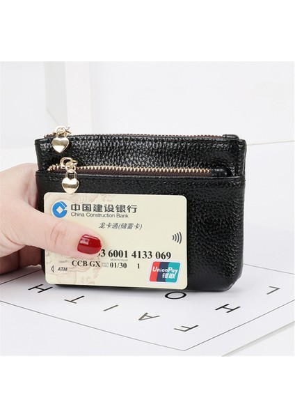 Moda Lychee Desen Pu Deri Bozuk Para Cüzdanı Mini Değişim Çantalar Kadın Cüzdan Kart Tutucu Fermuarlı Kese Anahtar Cep Kılıfı (Yurt Dışından) modelleri