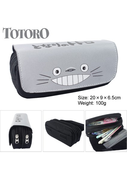 Totoro Kedi Hiçbir Yüz Adam Anime Kalem Kutusu Cüzdan Çanta Fermuarlar Okul Malzemeleri Kırtasiye Erkek Kız Hediyeler (Yurt Dışından) modelleri