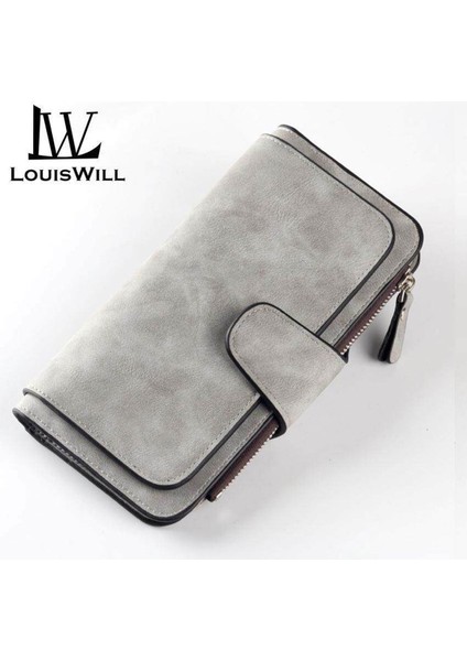 Louiswill Kadın Cüzdan Uzun Debriyaj Çanta Pu Deri El Çantası Büyük Kapasiteli Kart Tutucu Fermuarlı Bozuk Para Cüzdanı Moda Para Çantası Kızlar Bayanlar Için (Yurt Dışından)