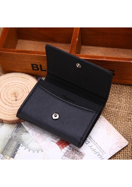 Erkek Deri Kart Nakit Makbuz Tutucu Organizatör Bifold Cüzdan Vintage Deri Cüzdan Çantalar Rahat Mini Küçük Paket 2021 (Yurt Dışından)