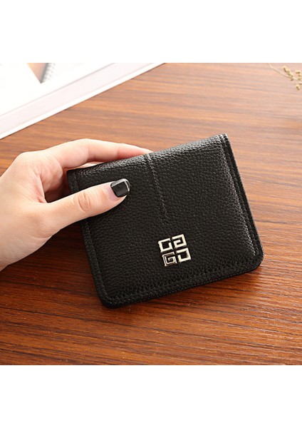 Yfashion Kadın Basit Kısa Bozuk Para Cüzdanı Pu Deri Lychee Desen Cüzdan Bifold Düz Renk Cüzdan (Yurt Dışından) fırsatları