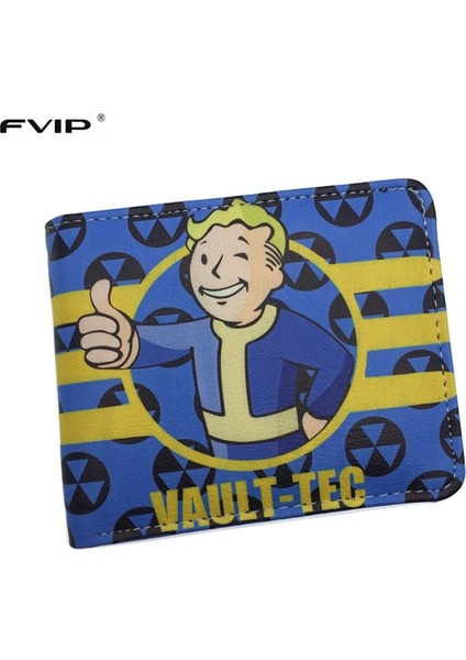 Yeni Geliş Oyun Fallout Cüzdan Vault Tec Harika Tasarım Karikatür Cüzdan Dolar I (Yurt Dışından)