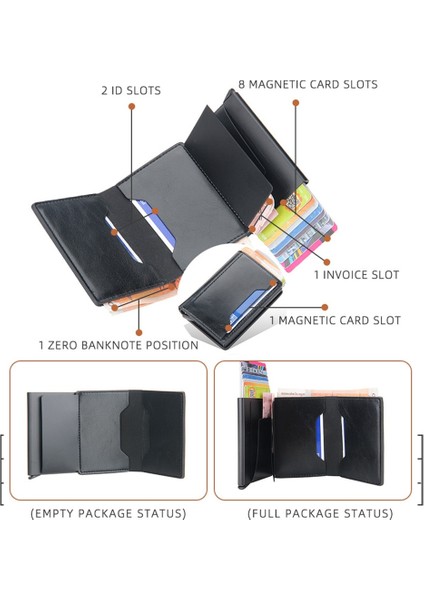 2021 Rfid Erkek Kart Cüzdan Ücretsiz Adı Özelleştirilmiş Küçük Kart Cüzdan Karbon Fiber Mini Cüzdan Kaliteli Küçük Erkek Çantalar (Yurt Dışından)