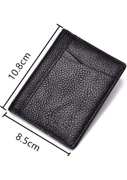 Mini Kredi Kartı Tutucu Cüzdan Süper Ince Yumuşak Cüzdan 100% Hakiki Deri Çanta Kart Sahipleri Erkek Cüzdan Ince Küçük (Yurt Dışından) modelleri