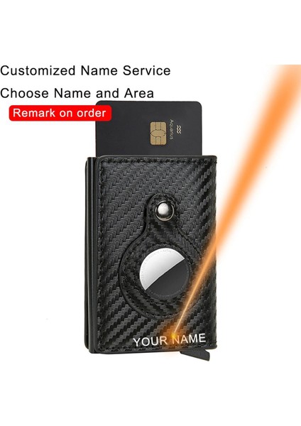 Dıenqı Anti Rfid Koruma Erkek Kadın Kredi Kartı Tutucu Para Deri Ince Mini Cüzdan Metal Alüminyum Iş Kimlik Kartı Kılıfı Çanta (Yurt Dışından)