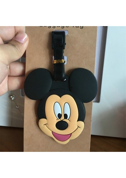 Disney Karikatür Bebek Çit Mickey Mouse Bavul Kımlık Adres Tutucu Bagaj Yatılı Etiketler Taşınabilir Etiket Seyahat Bagaj Pvc Etiketi (Yurt Dışından) modelleri