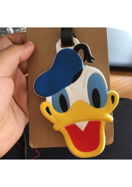 Disney Karikatür Bebek Çit Mickey Mouse Bavul Kımlık Adres Tutucu Bagaj Yatılı Etiketler Taşınabilir Etiket Seyahat Bagaj Pvc Etiketi (Yurt Dışından) fırsatları