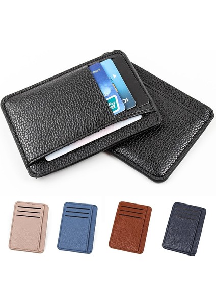 Siyah Ultra-Ince Erkek Cüzdan Kart Sahibinin 9 Yuvaları Kart Kimlik Kartı Tutucu Banka Kartı Tutucu Porte Carte Erkekler Erkek Kartvizit Cüzdanı (Yurt Dışından) fiyatları