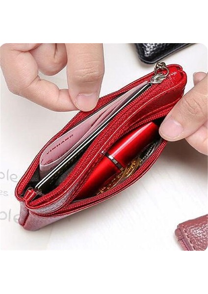 Mini Kese Cep Cüzdan Kadın Küçük Pu Deri Bozuk Para Cüzdanı Fermuar Değişim Para Çantaları Anahtar Tutucu Kılıf Kımlık Kartı Holde Fermuar Çantalar (Yurt Dışından) indirimleri