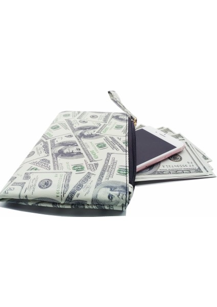 2019 Yeni Moda Dolar Desen Erkek Kadın Cüzdan Pvc Deri Çanta Fermuar Küçük Debriyaj Bozuk Para Cüzdanı Telefon Bileklik Taşınabilir Çanta (Yurt Dışından) fiyatları