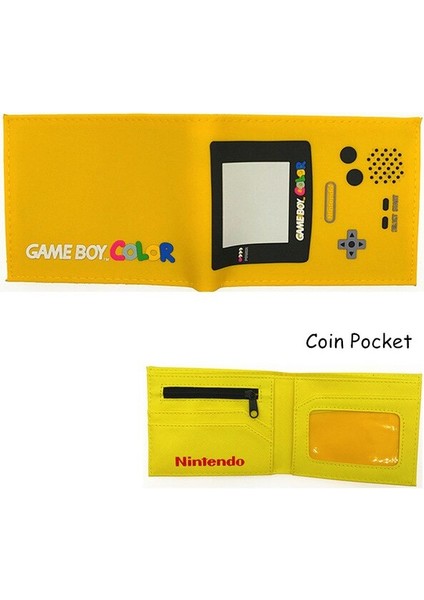 Oyun Cüzdanı Game Boy Renkli 3D Tasarım Bozuk Para Cüzdanı Pvc Pu Kısa Cüzdan (Yurt Dışından)