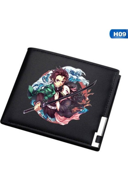 Anime Etrafında Hayalet Bıçak Uzun ve Cüzdan Kalem Kutusu Kırtasiye Soba Kapı Kömür Lang Fasulye Fugang Gönüllü Erkek Cüzdan (Yurt Dışından)