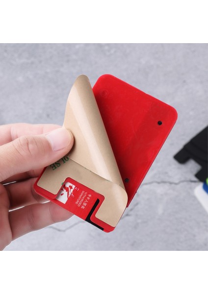 1 Adet Telefon Kart Tutucu Cep Telefonu Arka Kart Tutucu Elastik Cüzdan Yapışkanlı Nakit Kimlik Kartı Yumuşak Silikon Kart Cebi (Yurt Dışından) fırsatları