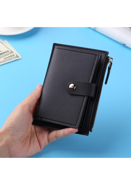 Kadın Mini Bozuk Para Cüzdanı Cüzdan Moda Pu Deri Kredi Kartı Kımlık Kartı Çok Yuvalı Kart Tutucu Bayanlar Rahat Kılıf Fermuarlı Cep (Yurt Dışından)
