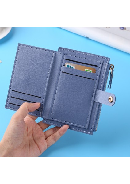 Kadın Mini Bozuk Para Cüzdanı Cüzdan Moda Pu Deri Kredi Kartı Kımlık Kartı Çok Yuvalı Kart Tutucu Bayanlar Rahat Kılıf Fermuarlı Cep (Yurt Dışından) fırsatları