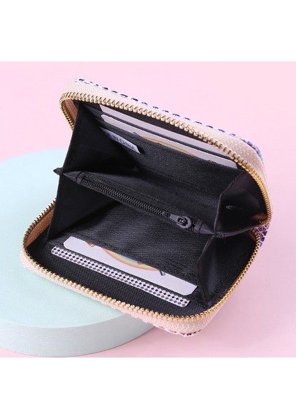 Adet 2022 Yeni Moda Kadın Engelleme Fermuarlı Cüzdan Seyahat Yolculuk Kimlik Kartı Tutucu Organizatör Mini Bozuk Para Cüzdanı Kısa Payetler Çanta Kılıfı (Yurt Dışından) fiyatları