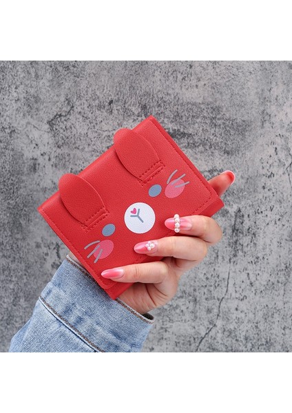 Yeni Stil Kısa Cüzdan Öğrenci Sevimli Çantalar Moda Desen Kadın Mini Düz Renk Üçe Katlanmış Öğrenci Cüzdanı (Yurt Dışından) fiyatları