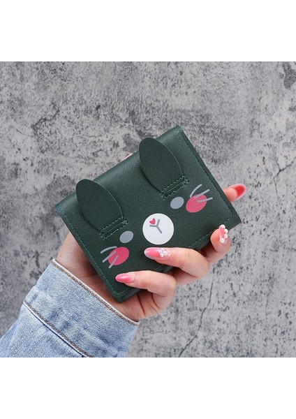 Yeni Stil Kısa Cüzdan Öğrenci Sevimli Çantalar Moda Desen Kadın Mini Düz Renk Üçe Katlanmış Öğrenci Cüzdanı (Yurt Dışından) modelleri