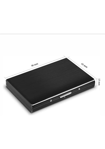 Paslanmaz Çelik Kredi Kartı Tutucu Erkekler Ince Anti Korumalı Seyahat Kımlık Kartı Sahibi Kadın Rfid Cüzdan Metal Kasa Porte Carte (Yurt Dışından) modelleri