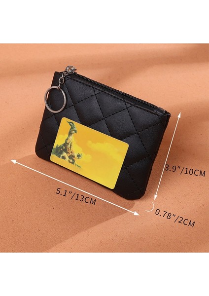 [happytree] Kadın Pu Deri Zip Para Cüzdan Anahtarlık Moda Küçük Çanta Para Tasarımcısı Elmas Desen Kısa Değişim Kese Bozuk Para Cüzdanı (Yurt Dışından) fiyatları