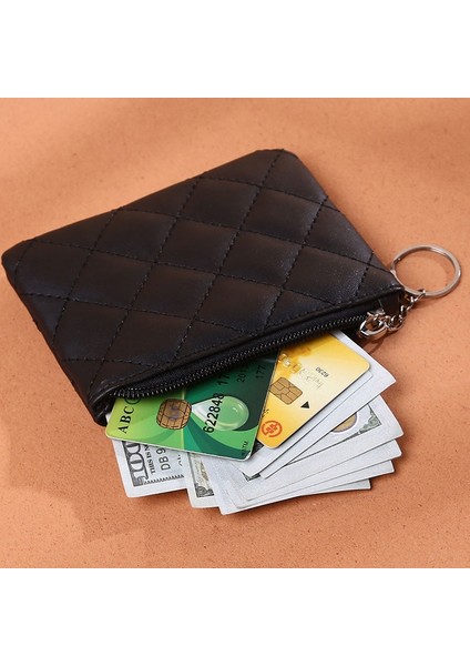 [happytree] Kadın Pu Deri Zip Para Cüzdan Anahtarlık Moda Küçük Çanta Para Tasarımcısı Elmas Desen Kısa Değişim Kese Bozuk Para Cüzdanı (Yurt Dışından) modelleri