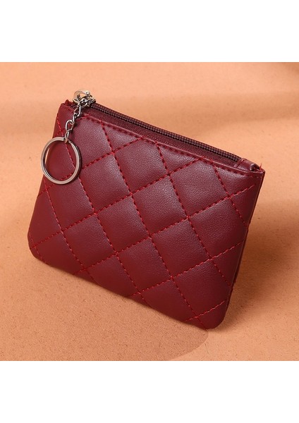 [happytree] Kadın Pu Deri Zip Para Cüzdan Anahtarlık Moda Küçük Çanta Para Tasarımcısı Elmas Desen Kısa Değişim Kese Bozuk Para Cüzdanı (Yurt Dışından) fırsatları