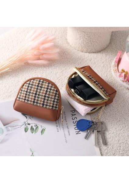 Layrussı Yeni Kumaş Bozuk Para Cüzdanı Kadın Çift Fermuarlı Küçük Cüzdan Anahtar Çantası Seyahat Kart Tutucu Moda Kadın Vintage Bozuk Para Çantaları (Yurt Dışından) modelleri