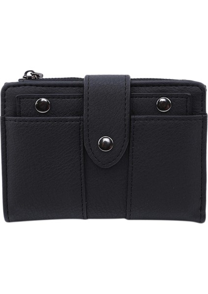 Kadın Cüzdan Basit Retro Perçinler Küçük Cüzdan Bozuk Para Cüzdanı Kart Sahipleri Çanta Kızlar Için Çanta Küçük Cüzdan Bayanlar Bolsa Feminina (Yurt Dışından)
