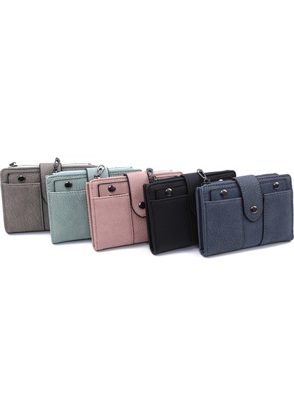 Kadın Cüzdan Basit Retro Perçinler Küçük Cüzdan Bozuk Para Cüzdanı Kart Sahipleri Çanta Kızlar Için Çanta Küçük Cüzdan Bayanlar Bolsa Feminina (Yurt Dışından)