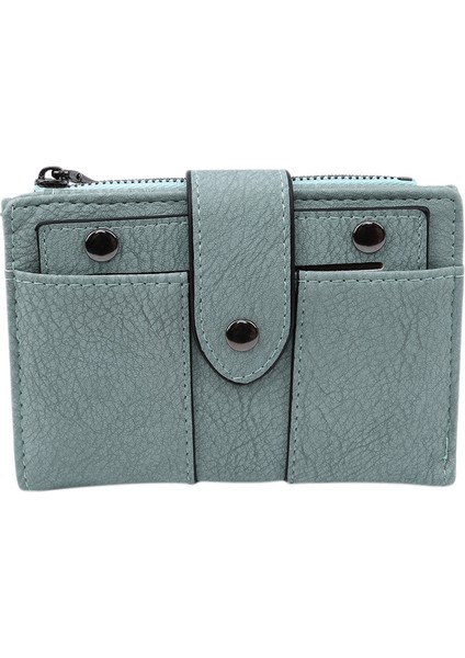 Kadın Cüzdan Basit Retro Perçinler Küçük Cüzdan Bozuk Para Cüzdanı Kart Sahipleri Çanta Kızlar Için Çanta Küçük Cüzdan Bayanlar Bolsa Feminina (Yurt Dışından)